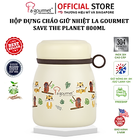 Mua Bình đựng cháo giữ nhiệt La gourmet Save The Planet 800ml - 375933 (phủ sơn tĩnh điện  bảo hành 5 năm)