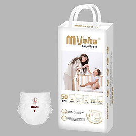 Combo 5 bịch bỉmtã quần cao cấp MIJUKU 250 miếng - Quần size XXXL >17 Kg