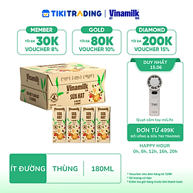 Thùng 24 hộp Sữa hạt 9 loại hạt Vinamilk ít đường - hộp 180ml