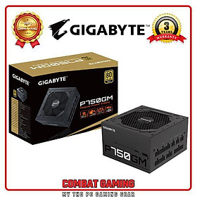 Nguồn GIGABYTE P750GM 750W (80 PLus Gold/FULL MODULAR/Màu Đen)- HÀNG CHÍNH HÃNG