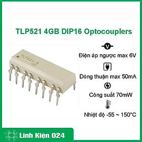 Linh Kiện Điện Tử Bán Dẫn TLP521-4GB DIP-16 Optocouplers