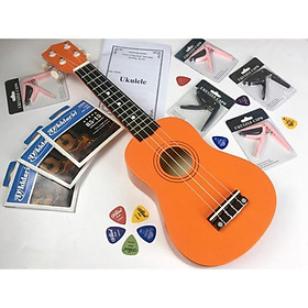 Đàn ukulele soprano màu 100% gỗ giá rẻ