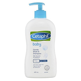 Sữa tắm gội toàn thân Cetaphil Baby Gentle Wash & Shampoo 2 in 1 400ml