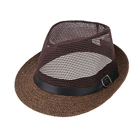Men Women 100% Linen Panama Hats Fedora Trilby Cap Anti-UV Short Brim Straw Sun Hat Jazz Travel Floppy Packable Hat