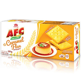 Combo 3 Hộp Bánh Dinh Dưỡng AFC Vị Caramel Flan Mỏng Giòn 3x109g