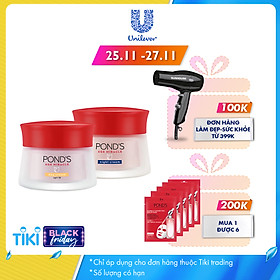 Bộ Đôi Kem Dưỡng Chống Lão Hóa Da Ngày Và Đêm Pond's Age Miracle (50g/hũ)
