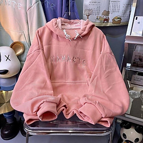 Áo Hoodie_ Tay Cánh Dơi Phồng Phom Rộng_Chất Nỉ Bông Ngoại Nhập Không Xù Lông_Hàng May 2 Lớp Nón Siêu Kute