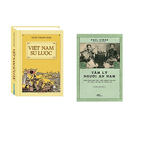 Combo 2 cuốn sách: Tâm lý người An nam + Việt Nam sử lược  (Bìa cứng)
