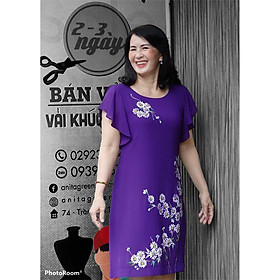 Đầm suông trung niên cao cấp ht01