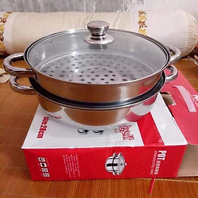 Mua Nồi hấp inox 2 tầng hàng dày dặn