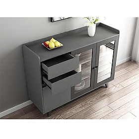 Mua Tủ bếp cao cấp màu ghi xám phong cách Bắc âu hiên đại TUR012
