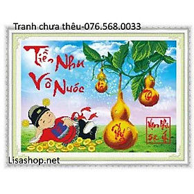 Mua Tranh thêu THẦN TÀI 222879( 56x42cm) chưa thêu