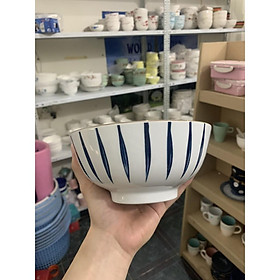 Mua Bát tô vân kẻ Bát Tràng 7inch