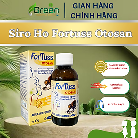 Siro ho Fortuss Otosan Cough Syrup làm dịu cơn ho, bảo vệ niêm mạc 180g