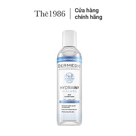 Nước tẩy trang Dermedic 2 in 1 cho da khô cấp ẩm HA Hydrain3 Hialuro Micellar Water H2O 200 ml