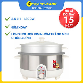 Nồi Lẩu Điện Có Xửng Happy Cook HCHP-350ST (3.5L)