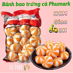 Bánh bao nhân trứng cá hồi siêu ngon Phú Mart (500g/gói) - giòn ngọt - ship HCM, viên thả lẩu, xiên que, ăn vặt, bánh bao nhím