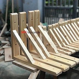 Chân kệ gỗ treo tường, eke gỗ, giá đỡ chữ L