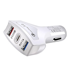 QC3.0 Universal Dual Port LED USB Smart Car Quick Charge Adapter