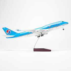 Mô Hình Máy Bay AIRBUS A380 KOREAN AIRWAYS 47CM LED