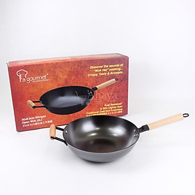 Mua Chảo Gang Chống Dính La Gourmet Nitrigan - 30 cm (Tay Cầm Dài) - Thương Hiệu USD - Hàng Chính Hãng