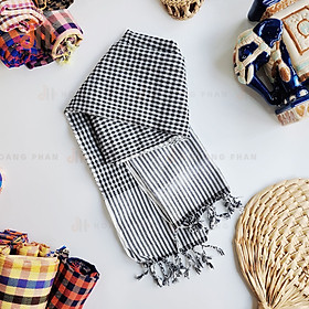 Mua  Quà tặng Văn hoá  Khăn rằn cotton truyền thống caro nhỏ
