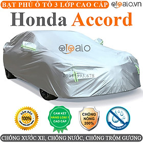 Bạt che phủ xe ô tô Honda Accord vải dù 3 lớp CAO CẤP BPXOT - OTOALO