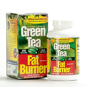 Thực phẩm bổ dưỡng Giảm cân Trà Xanh Green Tea Fat Burner 400mg 200 viên của Mỹ
