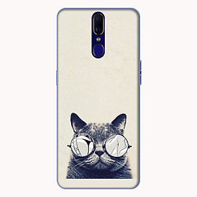 Ốp lưng điện thoại Oppo F11 hình Mèo Con Đeo Kính Mẫu 1 - Hàng chính hãng