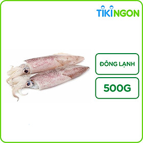 Mực Ống 8-15cm Đông Lạnh 500g