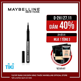Bút Kẻ Mắt Nước Lâu Trôi 36H Không Thấm Nước Maybelline New York Line Tattoo High Impact Liner 1g