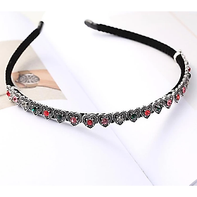 Cài tóc đính đá ngũ sắc