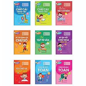 Combo (Bộ 9 Cuốn): Bé Tự Tin Bước Vào Lớp 1 ( Dành Cho Bé Từ 03- 6 Tuổi)