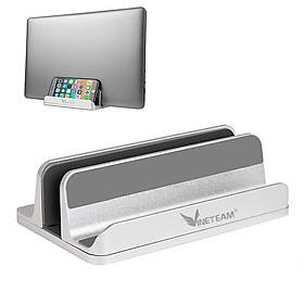 Mua Giá Đỡ Kiêm Đế Kẹp Nhôm Dựng Đứng Một Khe Có Gờ VINETTEAM A1 Dành Cho Laptop Macbook Ipad Surface Điều Chỉnh Được Độ Rộng – Hàng Chính Hãng