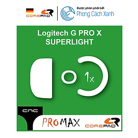 Mua Feet chuột PTFE Corepad CNC milled Skatez PRO MAX dành cho Logitech G PRO X SUPERLIGHT 1 (1 bộ) - Hàng Chính Hãng