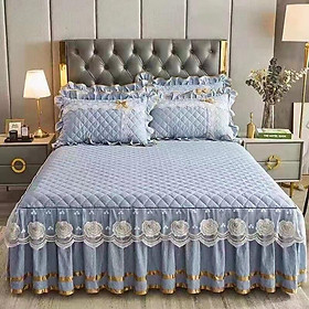 Thảm nỉ nhung trần đa năng, Ga nỉ trần phủ phối bèo ren công chúa đủ size