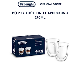 Mua  Hàng chính hãng  Bộ 2 ly thủy tinh cappuccino DeLonghi (270ml)