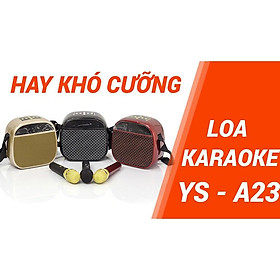 Mua Loa bluetooth không dây xách tay du lịch YS A23 Cải tiến từ YS A20 Kèm 1 micro không dây Nghe nhạc  hát karaoke cực hay