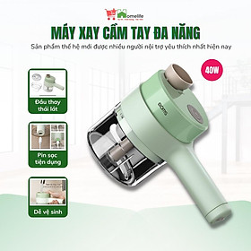 Mua Máy Xay Cầm Tay Mini Cán Dài 4 in 1  Xay Đồ Ăn Dặm Cho Bé  Thái Tỏi Ớt Rau Củ Pin Sạc Cổng USB Tiện Dụng Có Bảo Hành