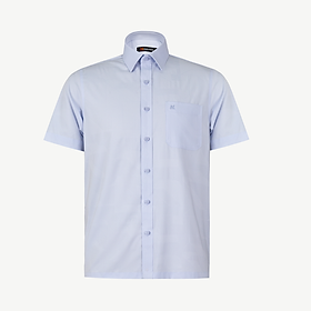 Áo sơ mi nam KHATOCO ngắn tay họa tiết A1MN468T2-CNMK415-2508-N