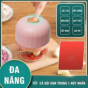 Mua Máy Xay Tỏi Ớt Mini Đa Năng Dung Tích 250ml Di Động Cầm Tay