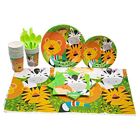 Hình ảnh Happy Wild Animals Party Supplies Photo Props for Safari Themed Baby Shower