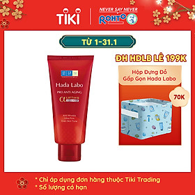 Sữa rửa mặt dưỡng chuyên biệt chống lão hóa Hada Labo Pro Anti Aging α Lifting Cleanser (80g)