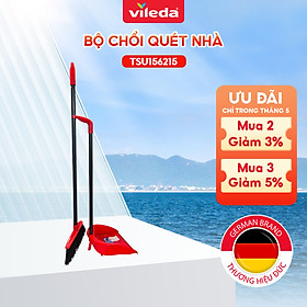 Bộ chổi quét nhà kèm xẻng hốt VILEDA tay cầm dài, tháo lắp tiện lợi, tiết kiệm không gian - TSU156215