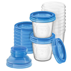 Cốc Trữ Sữa VIA Philips Avent (10Ly -180ml) - SCF618/10