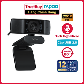 Mua Webcam RAPOO Chất Lượng HD 720P Micro Khử Ồn Kép - XW170 - Hàng Chính Hãng