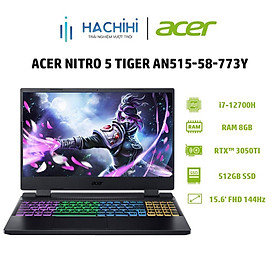 Mua Laptop Acer Nitro 5 Tiger AN515-58-773Y (i7-12700H|8GB|512GB|GeForce RTX 3050Ti 4GB|15.6  FHD 144Hz) Hàng chính hãng
