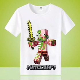 Áo thun Minecraft hình Zombie