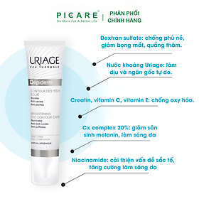 Kem Chăm Sóc Và Làm Sáng Vùng Da Mắt Uriage Depiderm Contour Des Yeux 15ml