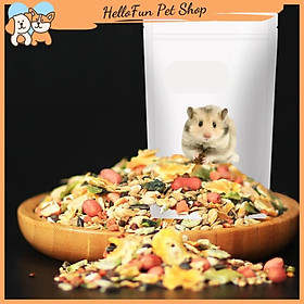 Thức ăn cho hamster cao cấp, hỗn hợp ngũ cốc, rau củ quả và hải sản 750gr